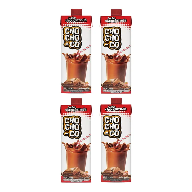 Leche Chocolatada Chochoco Sin Tacc De 1 Litro Pack X4