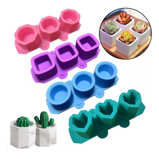 4pcs Moldes De Silicona Para Maceta Hielo Vela Multiuso 4pcs Moldes De Silicona Para Maceta Hielo Vela Multiuso