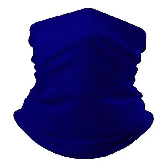 Bandana Balaclava Tube Mascara Pesca Caça Moto King Bike Sol Cor Azul-marinho