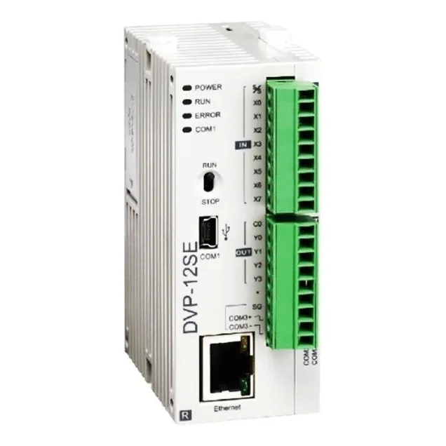 Plc Delta, 8 In, 4 Salidas Relevador, Dvp12se11r Ethernet
