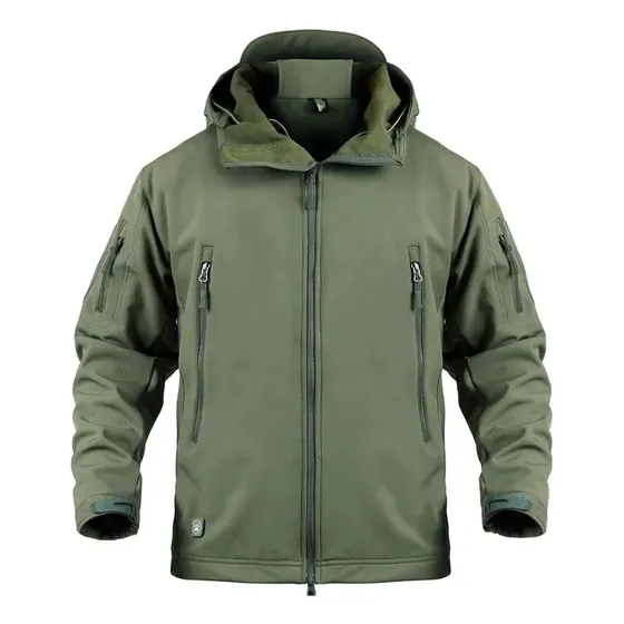 Campera Táctica Militar Softshell Piel D Tiburón Impermeable