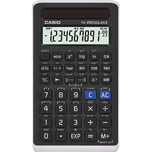Calculadora Científica Casio (fx-260 Solarii) Preta
