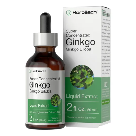 Suplemento Horbäach De Extracto Líquido De Ginkgo Biloba, 60