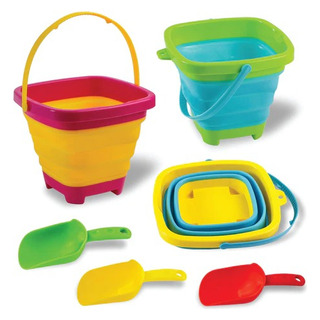 3 Pcs Cubos Plegables Con 3 Palas Nuevo Joyin 3 Pcs Cubos Plegables Con 3 Palas Nuevo Joyin