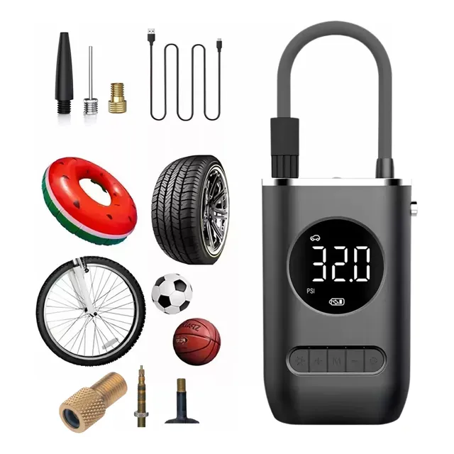 Inflador Para Bici Y Moto Pelotas Bicicletas Bat Recargable