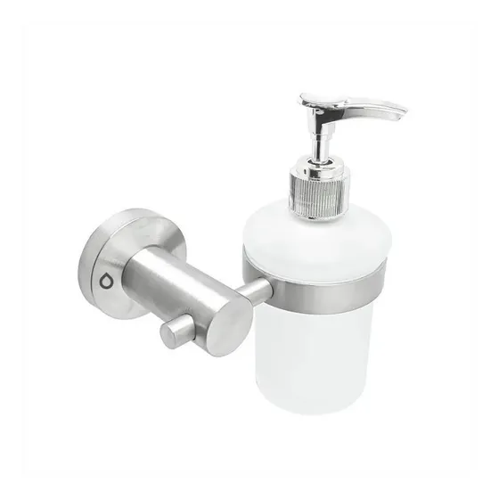 Porta Jabón Liquid Baño Metal Inoxidables Satin Alta Calidad