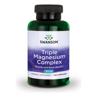 Suplemento Swanson Triple Magnesium Complex 100 Cápsulas Suplemento Swanson Triple Magnesium Complex 100 Cápsulas