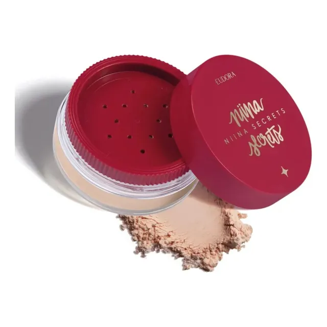 Base de maquiagem em pó Niina Secrets Pó Solto Niina Secrets Pó Solto Niina Secrets Perfect Match 12g tom cor 01 - 12g