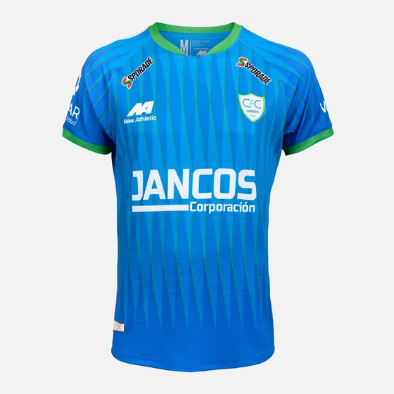 Camiseta Comerciantes Fc Alterna Turquesa Con Verde Hombre