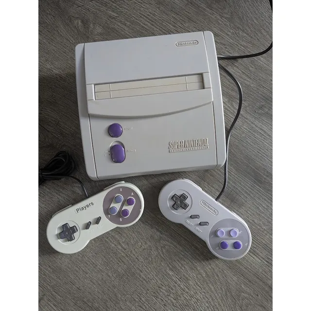 Super Nintendo Snes Completa 2 Controles + Cables Gamezone