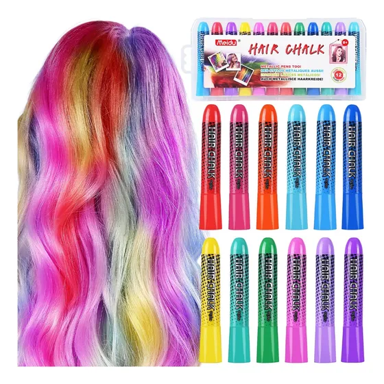 Giz De Cabelo Para Meninas, Tintura De Cabelo Lavável