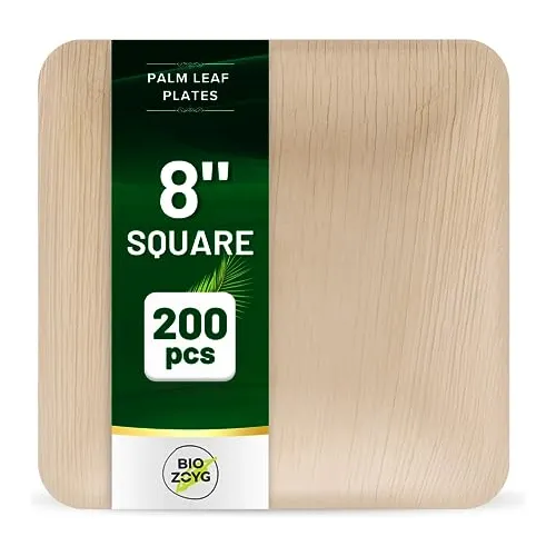 Biozoyg Tenido 8 Pulgadas Placas Cuadradas 200 Piezas 9h2gx