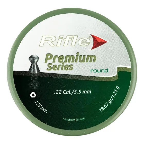 Chumbinho Rifle Premium Series Round 18.67gr 125un Cal 5.5mm