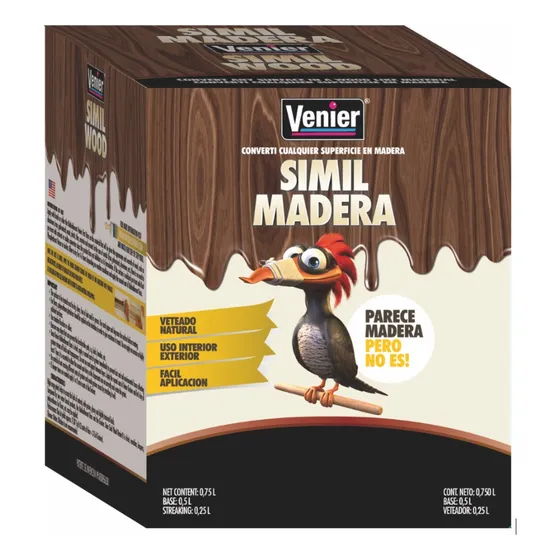 Pintura Simil Madera Venier 1,5 L -megacolor Roble