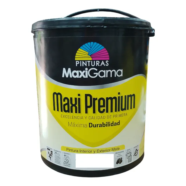 Pintura Caucho Maxigama Maxi Premium Clase B Blanco 1galon