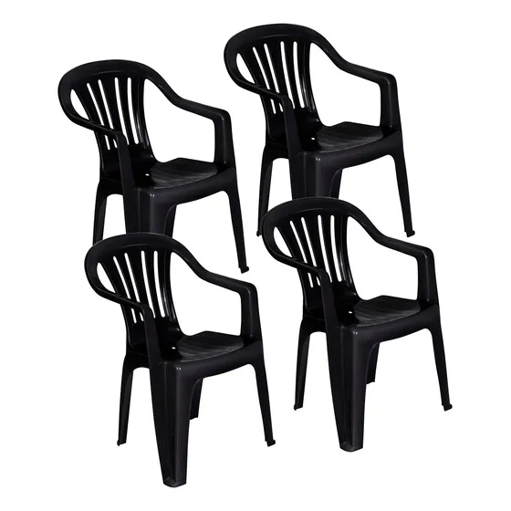 Silla Plástico Mor Reforzada Única Con Filtro Setx4 Jardín
