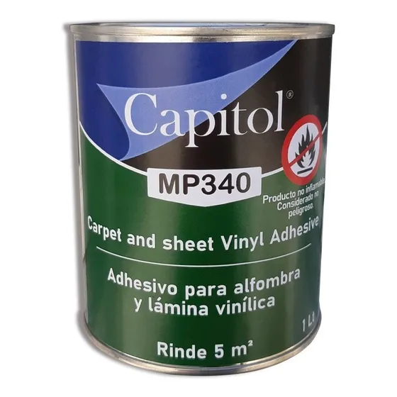 Pegamento Para Piso Vinilico Y/o Alfombra 1 Litro Mp340