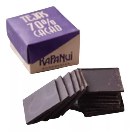 Chocolate Rapanui Tejas 80% Cacao Laminas 60g Bariloche