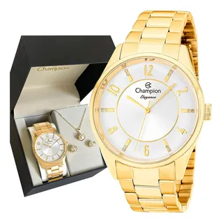 RelĂłgio Champion Feminino Dourado Com Pulseira Berloque Ouro Prova D'ĂĄgua Com 1 Ano De Garantia E Nota Fiscal RelĂłgio Champion Feminino Dourado Com Pulseira Berloque Ouro Prova D'ĂĄgua Com 1 Ano De Garantia E Nota Fiscal