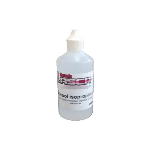 Álcool Isopropílico 200ml Para Limpeza De Lentes E Espelhos