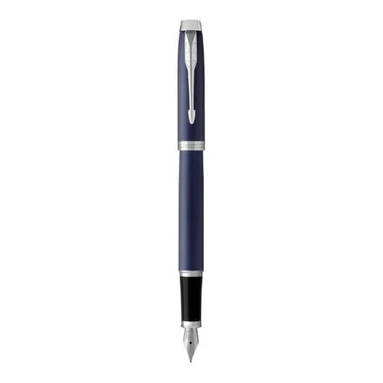 Lapicera Fuente Parker Im  Azul Mate / Negro Laca