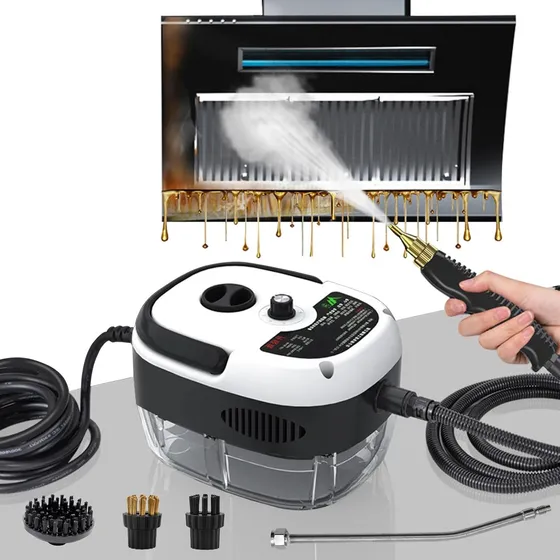 Limpiador A Vapor De Alta Presión, Tres Niveles De Temperatura Ajustable 2500w, Eliminar Eficazmente La Suciedad Y Las Manchas De Aceite Persistentes, Coche, Limpieza Cocina, Baño