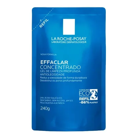 Gel De Limpeza Facial Refil Para Pele Oleosa E Acneica Com Ácido Salicílico, Lha E Zinco De Limpeza Profunda E Controle Duradouro Da Oleosidade Effaclar La Roche-posay 240g
