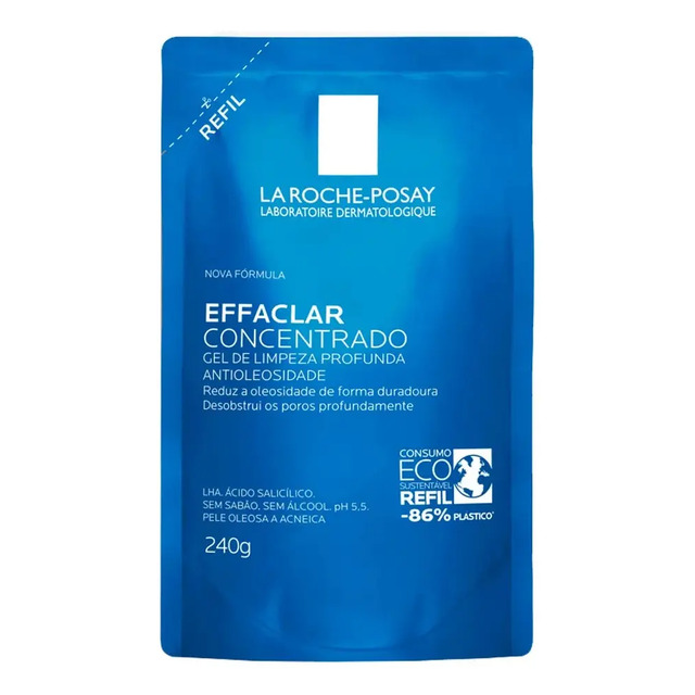 Gel De Limpeza Facial Refil Para Pele Oleosa E Acneica Com Ácido Salicílico, Lha E Zinco D...