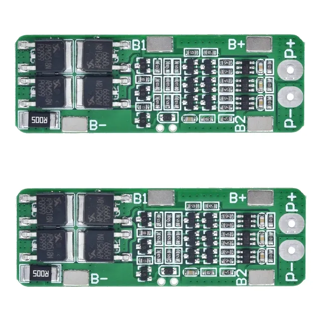 2 Pack Modulo Placa Carga Bms 3s 18650 12,6v Proteccion 20a