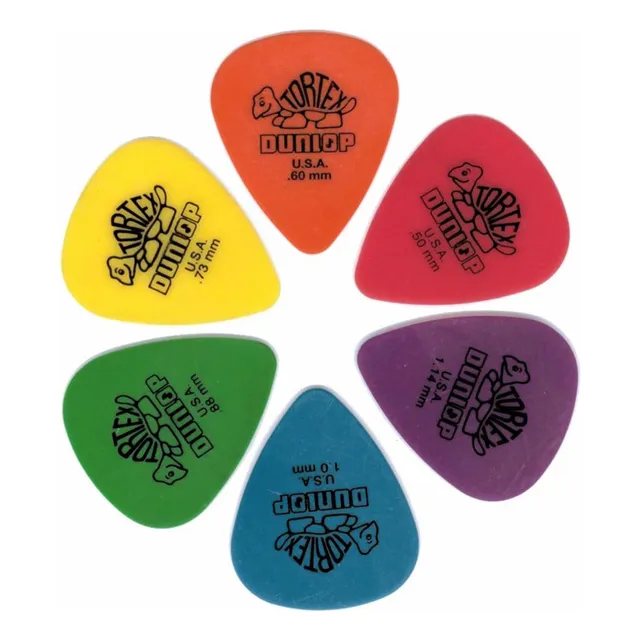 Picks Pua Plumilla Tortex Standard 0.50mm Roja Pack X6