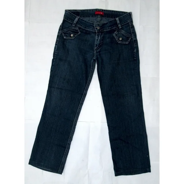 Combo De Dos Jeans Originales Quest Jeans & Stradivarius