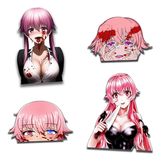 Higimono 5.1  4 Pieza Para Yuno Anime Car Decals Baul Tapa