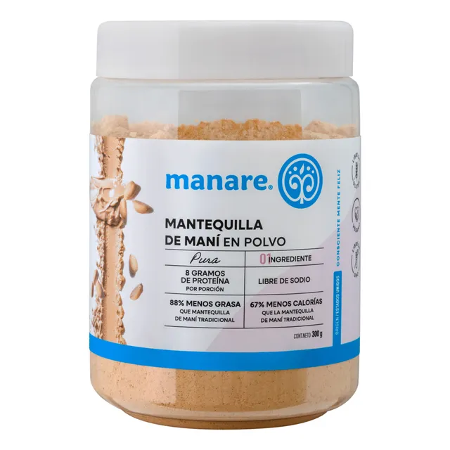Mantequilla De Maní En Polvo 300g Manare