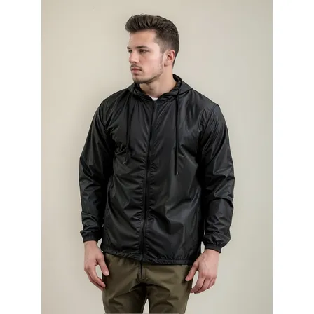 Jaqueta Impermeável Corta Vento Masculina 2 Bolsos