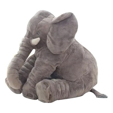Almofada Elefante Pelúcia 60cm Travesseiro Bebê Antialérgico Almofada Elefante Pelúcia 60cm Travesseiro Bebê Antialérgico