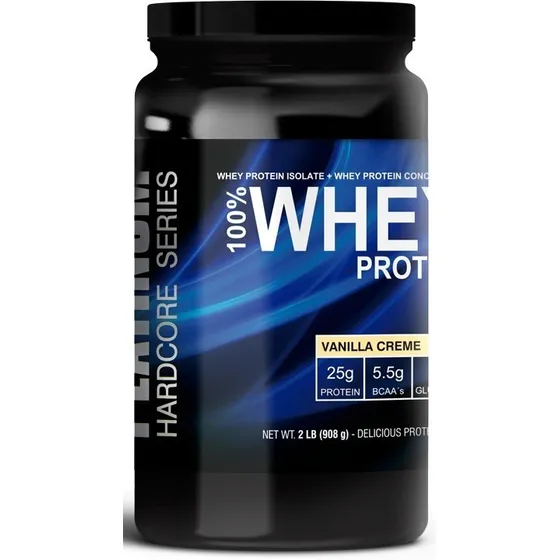 Suplemento Platinum Hardcore Series sabor vainilla de 908g 
