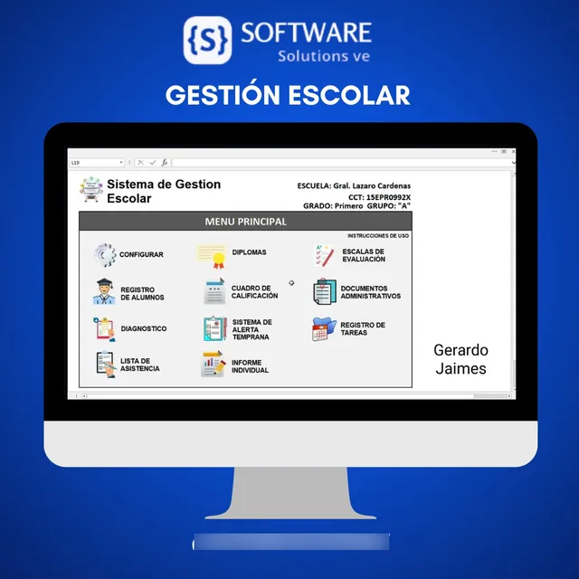 Sistema Software Gestión Escolar Completa
