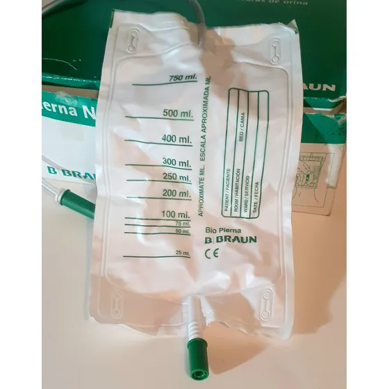 Bolsa Colectora De Orina 750ml Braum 30 Unidades