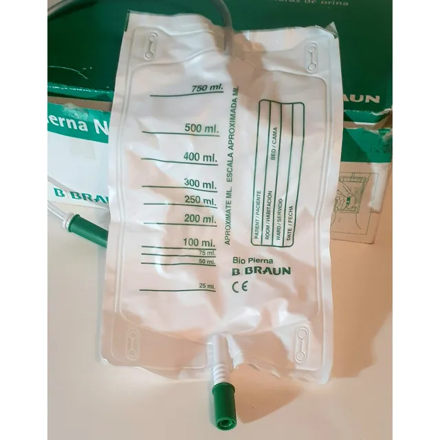 Bolsa Colectora De Orina 750ml Braum 30 Unidades