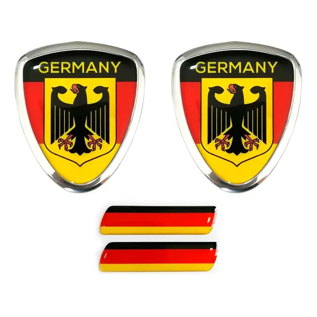Emblema Escudo Com Moldura Alemanha Germany Águia (par)