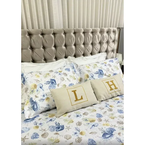Almofada Decorativa Com Enchimento 30x50 Letra Inicial Nome