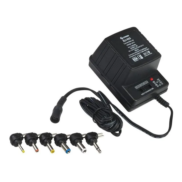 Eliminador 1,5 A 12 Vcc 500ma Puntas Intercambiable| Eli-055