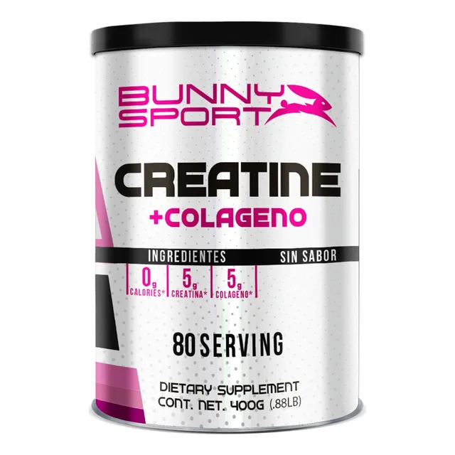 Creatina + Colgeno Bunny 80 Serv 400g Sabor Natural Natural