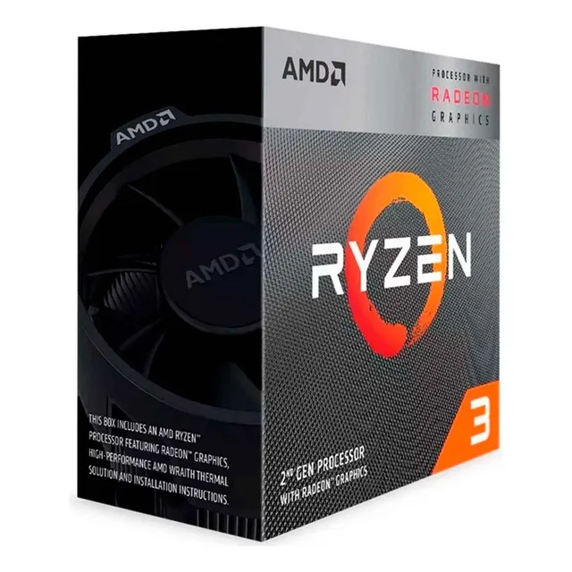 Procesador Amd Ryzen 3 3200g Socket Am4 3.60ghz 4 Cores Cache 4mb Graficos Vega 8 
