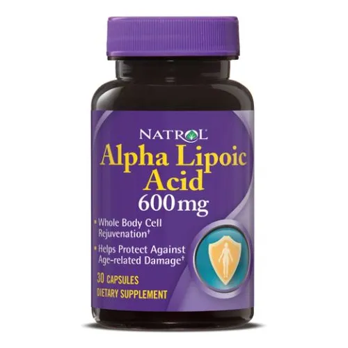 Suplemento Natrol De Ácido Alfa Lipoico, 600 Mg, 30 Cápsulas
