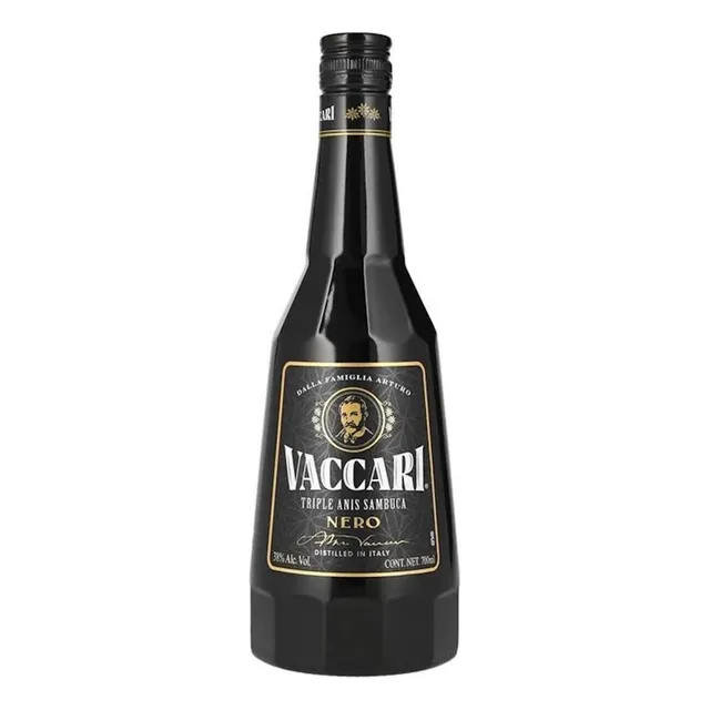 Pack De 2 Licor De Sambuca Vaccari Nero 700 Ml