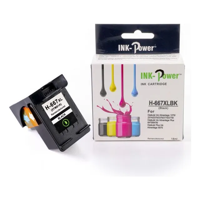 Tinta H-667xl Bk Color Negro Para Deskjet Ink Advantage 1275