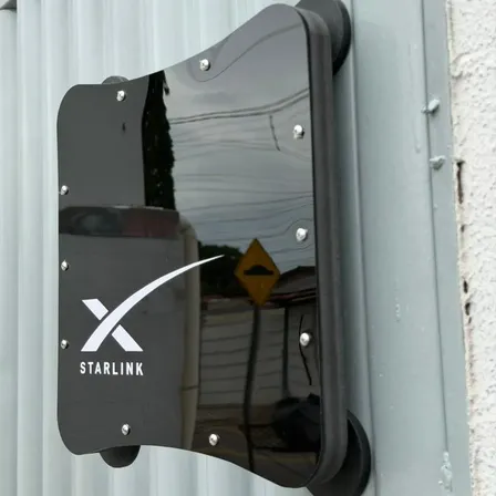 Case Suporte Starlink Mini 4 Ímãs 66 Mm Teto Carro Veicular Preto