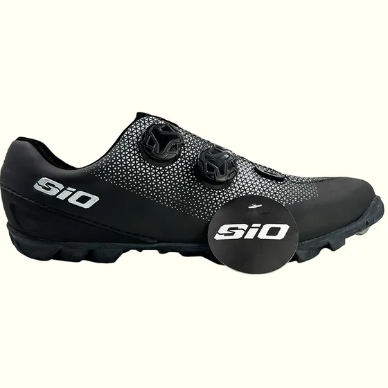 Zapatillas Mtb Sio Kr1 Negro Blanco Doble Boa