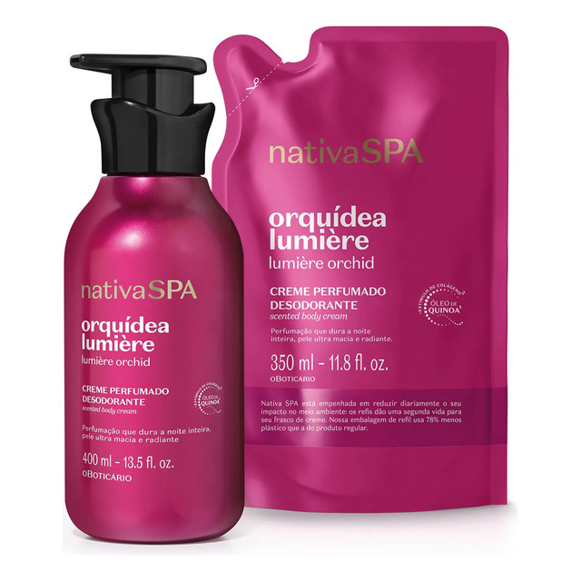 Combo Nativa Spa Orquidea Lumière: Creme Perfumado Desodoran